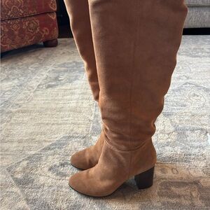 Sam Edelman Over the Knee Tan Boots